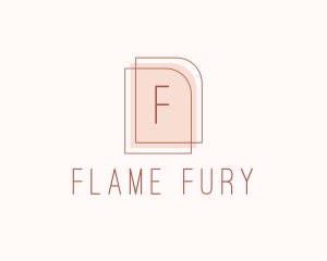 Nude Fashion Feminine Frame  logo design