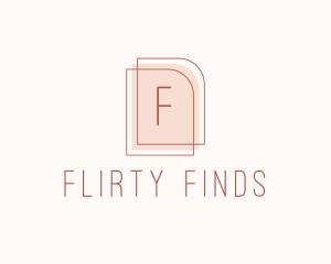 Nude Fashion Feminine Frame  logo design