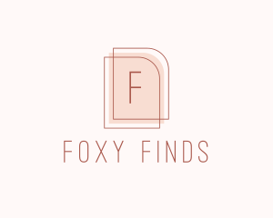 Nude Fashion Feminine Frame  logo design