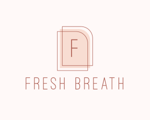 Nude Fashion Feminine Frame  logo design