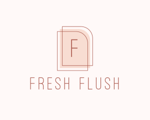 Nude Fashion Feminine Frame  logo design