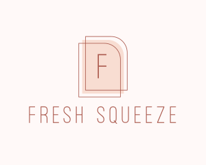 Nude Fashion Feminine Frame  logo design