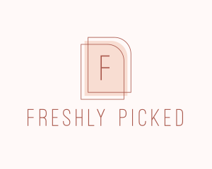 Nude Fashion Feminine Frame  logo design