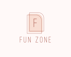 Nude Fashion Feminine Frame  logo design