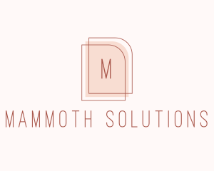 Nude Fashion Feminine Frame  logo design