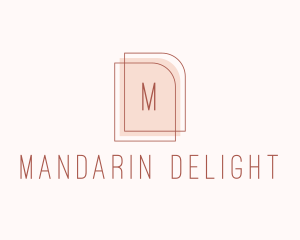 Nude Fashion Feminine Frame  logo design