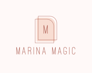 Nude Fashion Feminine Frame  logo design