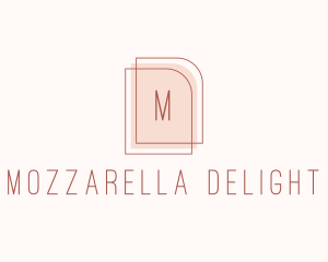 Nude Fashion Feminine Frame  logo design