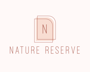 Nude Fashion Feminine Frame  logo design