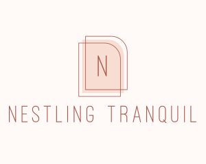 Nude Fashion Feminine Frame  logo design