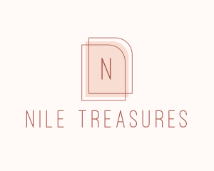 Nude Fashion Feminine Frame  logo design