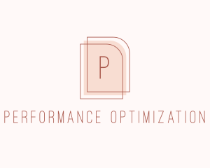 Nude Fashion Feminine Frame  logo design