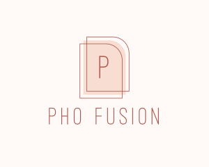 Nude Fashion Feminine Frame  logo design