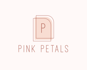 Nude Fashion Feminine Frame  logo design