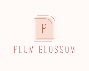 Nude Fashion Feminine Frame  logo design