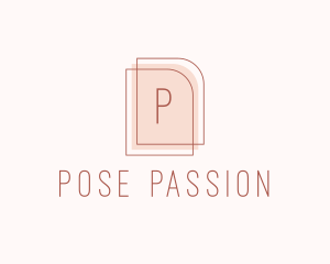 Nude Fashion Feminine Frame  logo design