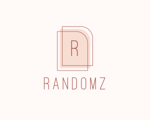 Nude Fashion Feminine Frame  logo design