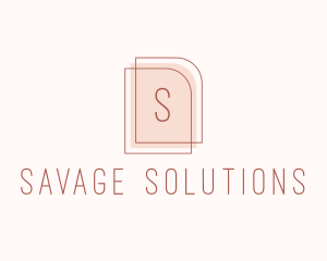 Nude Fashion Feminine Frame  logo design