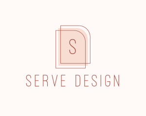 Nude Fashion Feminine Frame  logo design