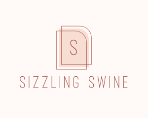 Nude Fashion Feminine Frame  logo design