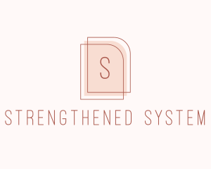 Nude Fashion Feminine Frame  logo design