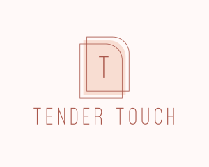 Nude Fashion Feminine Frame  logo design