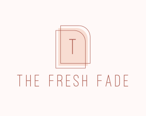 Nude Fashion Feminine Frame  logo design