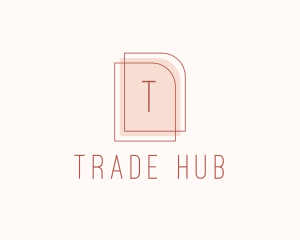 Nude Fashion Feminine Frame  logo design