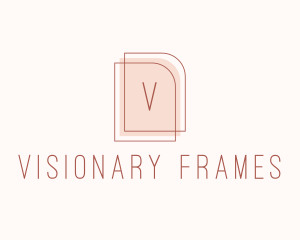 Nude Fashion Feminine Frame  logo design