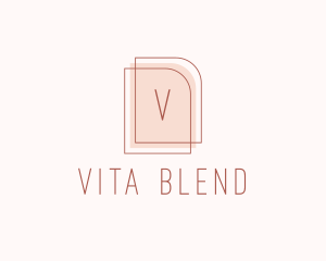 Nude Fashion Feminine Frame  logo design