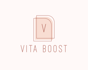 Nude Fashion Feminine Frame  logo design