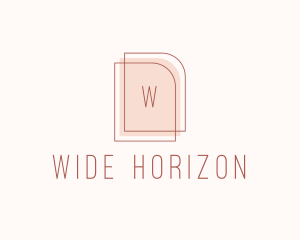 Nude Fashion Feminine Frame  logo design