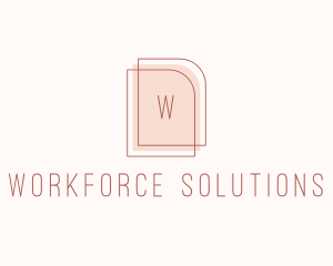 Nude Fashion Feminine Frame  logo design