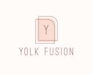 Nude Fashion Feminine Frame  logo design