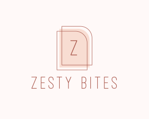 Nude Fashion Feminine Frame  logo design