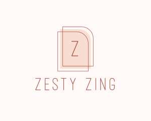 Nude Fashion Feminine Frame  logo design