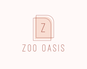 Nude Fashion Feminine Frame  logo design