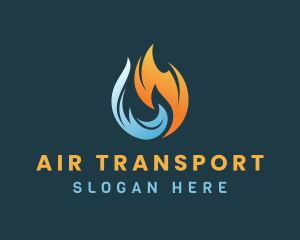 Industrial Fuel Flame logo design