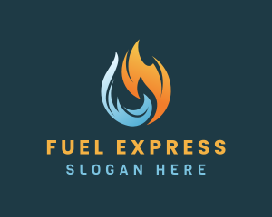 Industrial Fuel Flame logo design