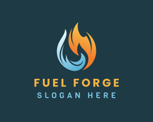 Industrial Fuel Flame logo design