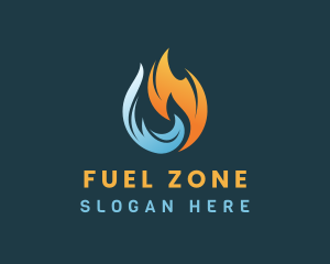 Industrial Fuel Flame logo design