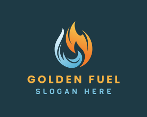 Industrial Fuel Flame logo design