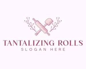 Rolling Pin Spatula Baker logo design