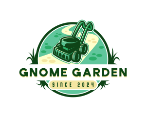 Lawn Mower Gardening logo design