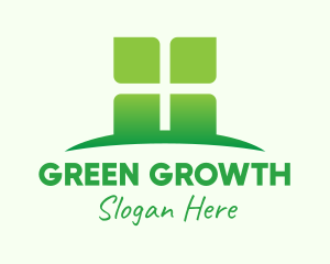 Green Organic Company logo design