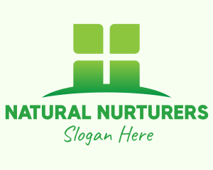 Green Organic Company logo design