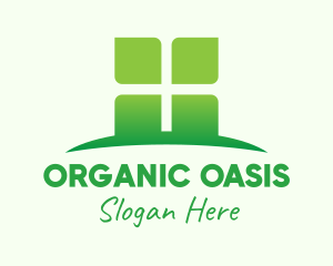 Green Organic Company logo design