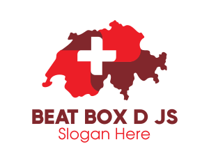 Health Cross Switzerland Map Logo