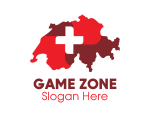 Health Cross Switzerland Map Logo