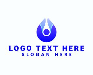 Plumber Water Droplet  logo